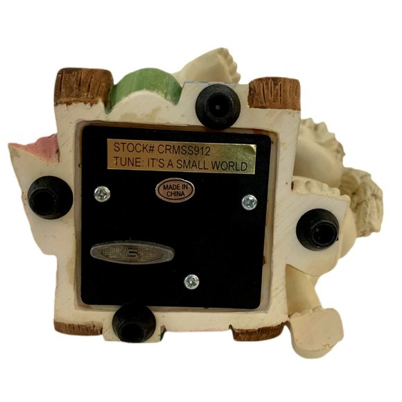 Classic Treasures Musical Figurine Twin Cherubs Plays “It’s a Small World” - Picture 7 of 9